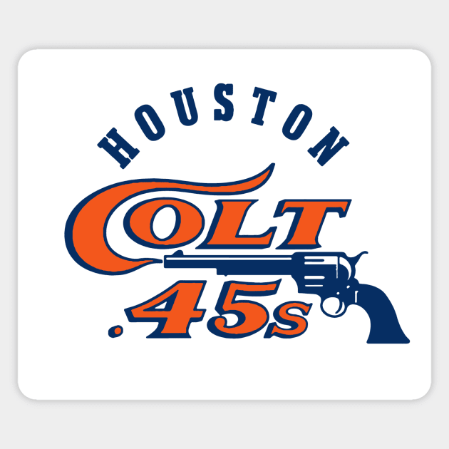 Houston Colt .45s Defunct Sports Logo Fan Art Tribute Sticker by robotbasecamp